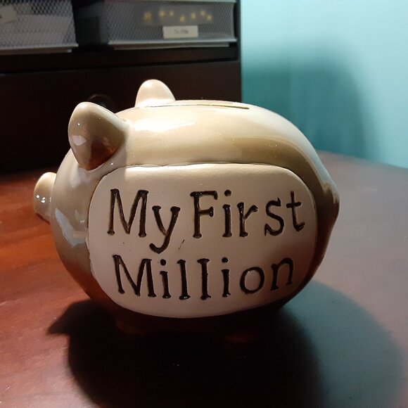 "My First Million" Piggy Bank - Picture 1 of 7